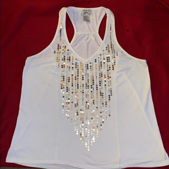 eyelash couture Tops - Sequin Racerback tank